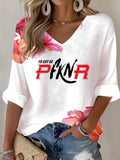 Puerto RIco Singer Boricua Printed Long Sleeve Top