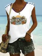Women's Puerto Rico Print Vest