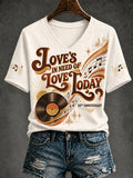 Women's Musician Print T-Shirt