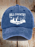 Unisex Texas Print Washed Cotton Hat