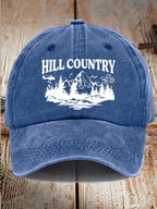 Unisex Texas Print Washed Cotton Hat
