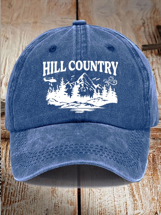 Unisex Texas Print Washed Cotton Hat