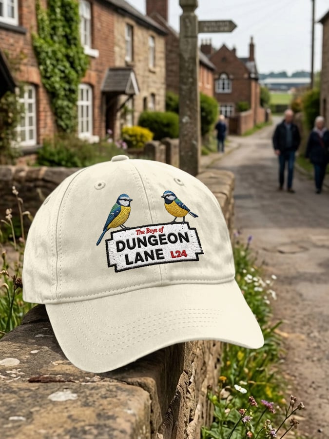 Retro Dungeon Lane Print Baseball Cap