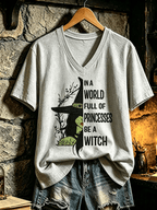 Women'S Witch Round Neck T-Shirt