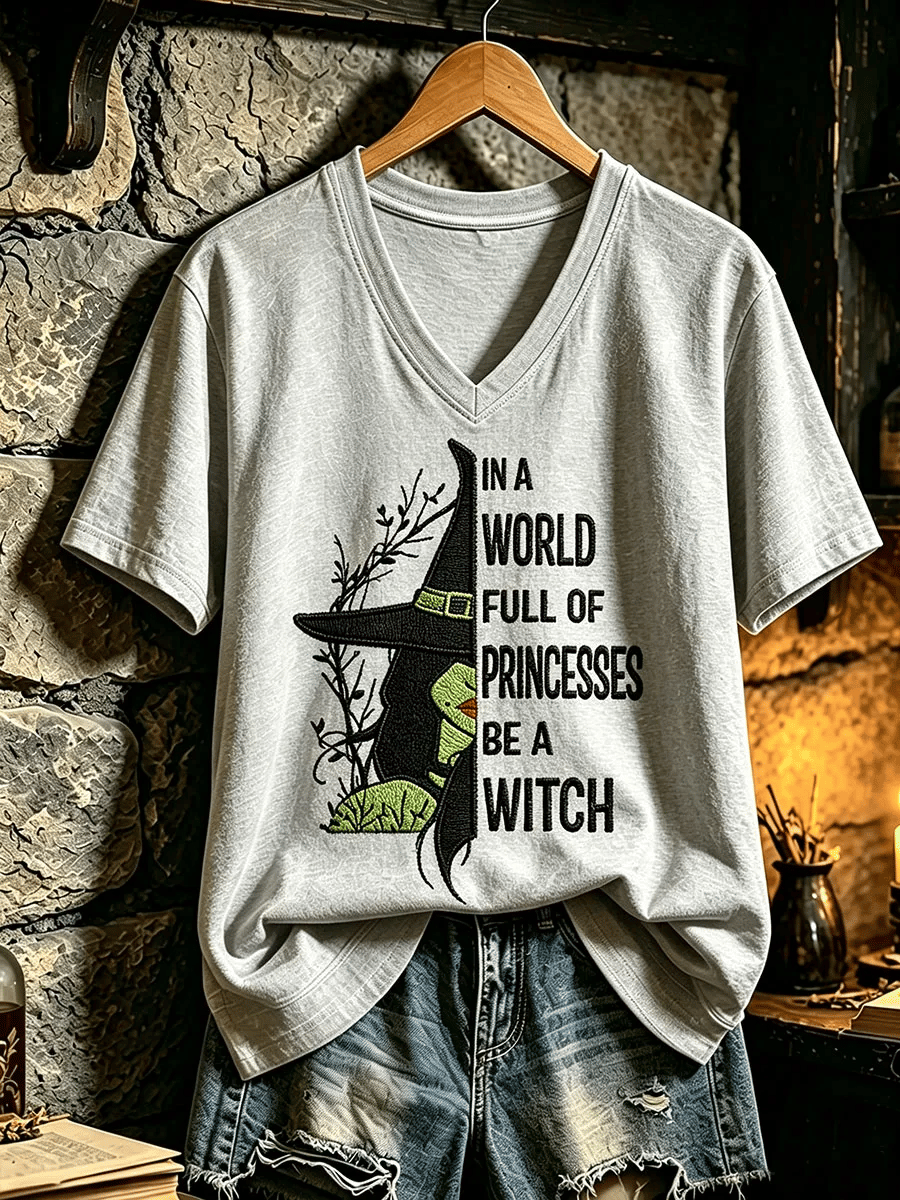 Women'S Witch Round Neck T-Shirt