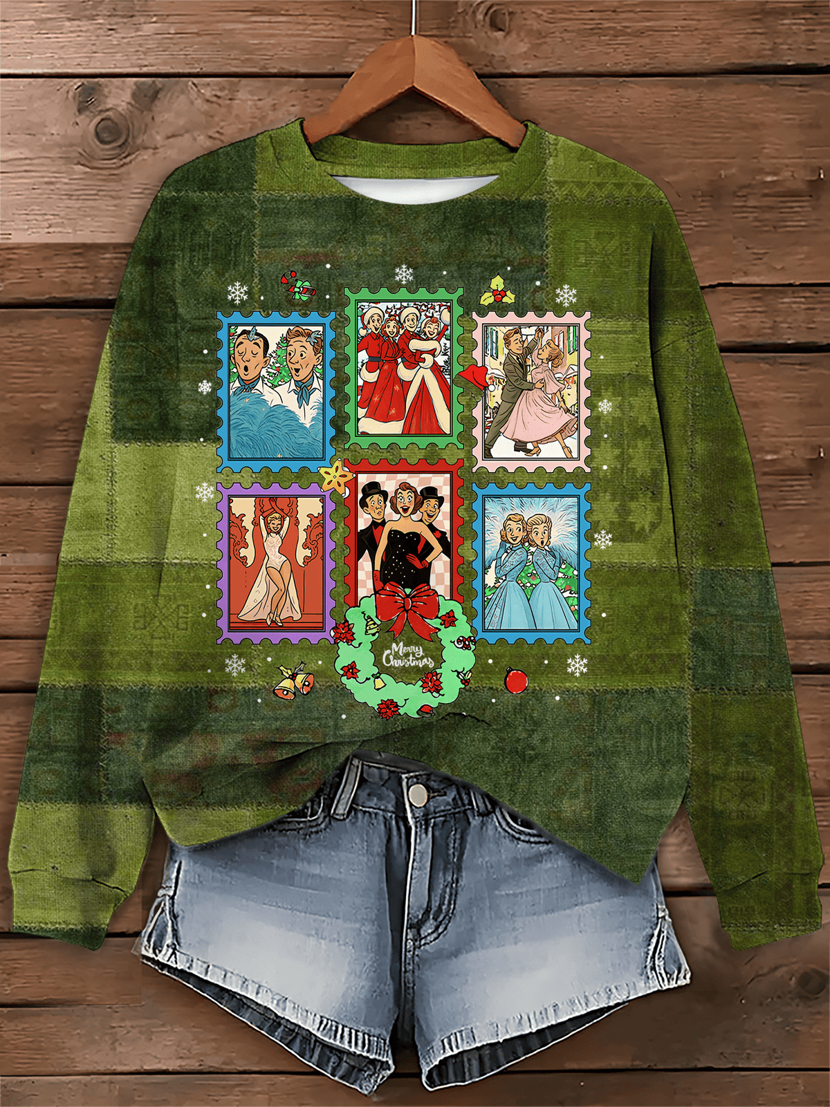 Merry Christmas Printed Sweatshirt