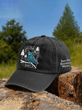 Retro Owls And The Wilderness Save The BWCA Save The Boundary Waters Print Baseball Cap