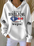 Puerto Rico Colored Casual Women's Hooded Printed Sweatshirt