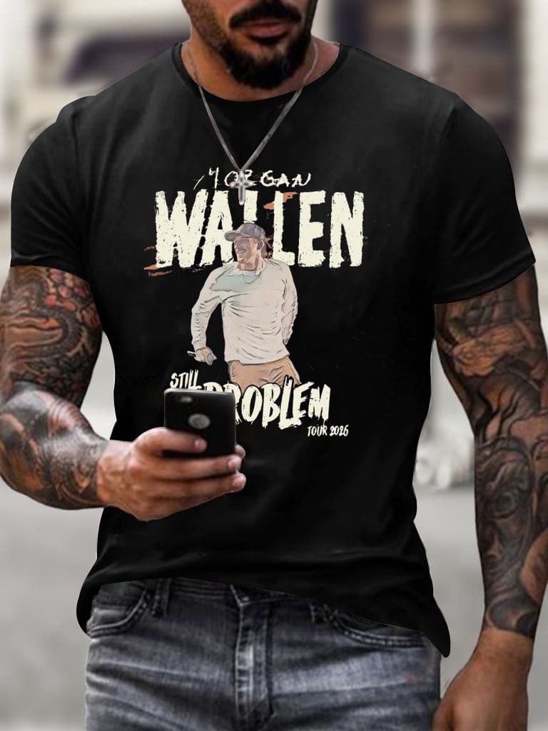 Men's Country Music Print T-Shirt