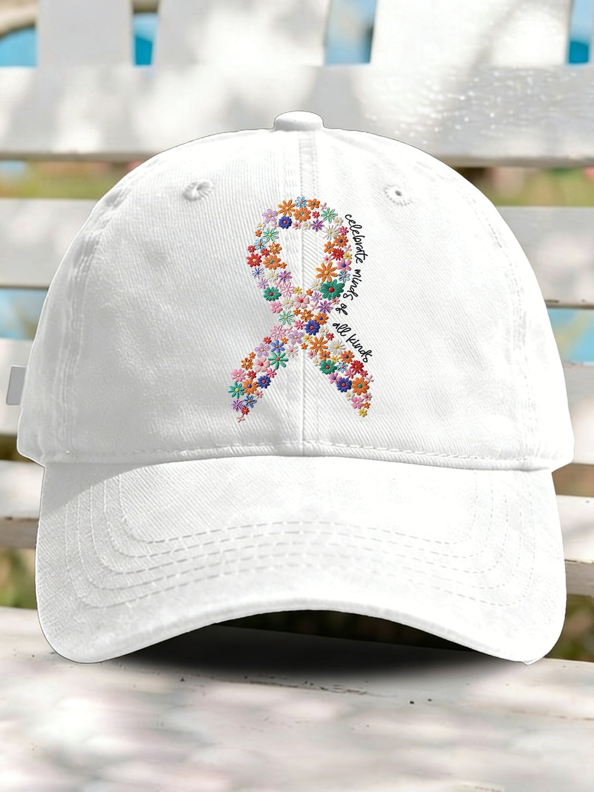 Celebrate Minds of All Kinds Autism Print Baseball Cap