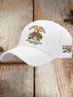 Unisex Casual Alcatraz Crocodile Print Hat