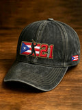 Retro Baseball Lovers Print Baseball Cap