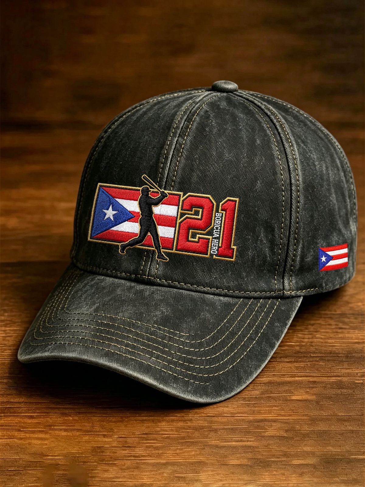Retro Baseball Lovers Print Baseball Cap