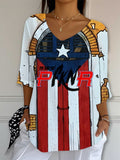 Puerto RIco Singer Pfknr Printed Long Sleeve Top