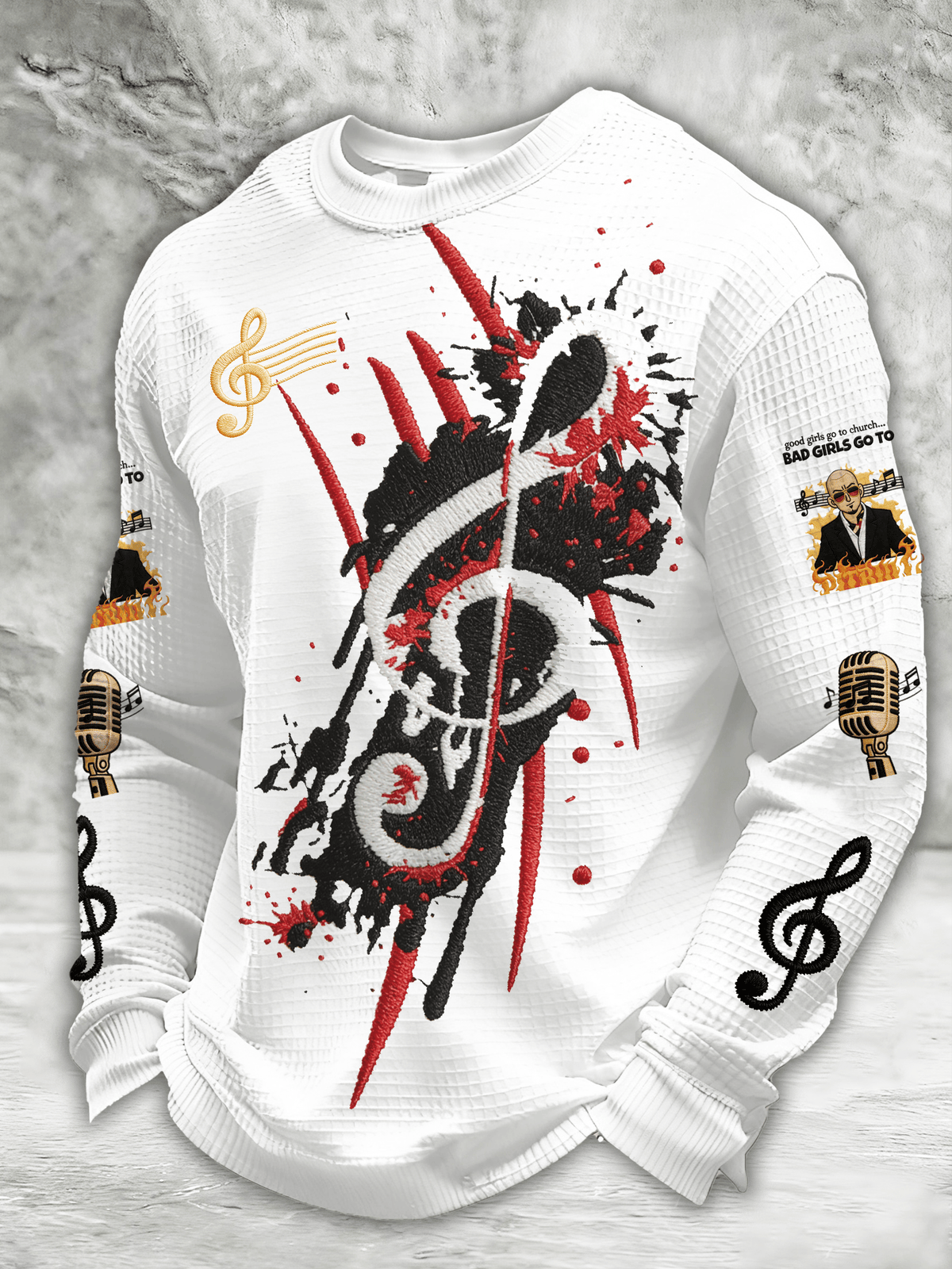 Men's  crewneck printed sweatshirt