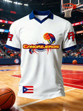 Men's Puerto RicoBasketball Printed T-Shirts