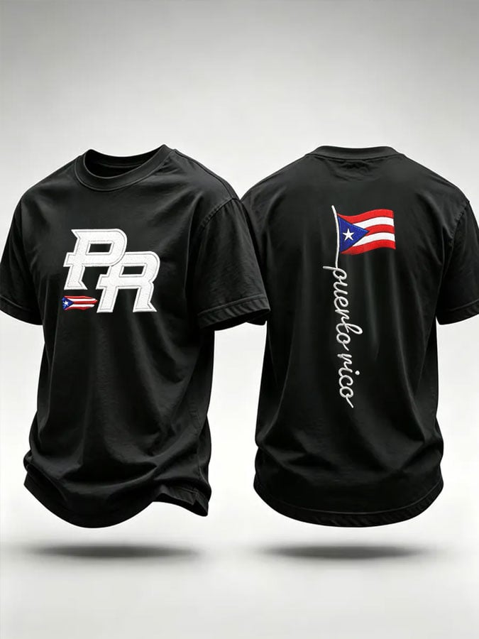 Men's Puerto Rico Print Short-Sleeve T-Shirt