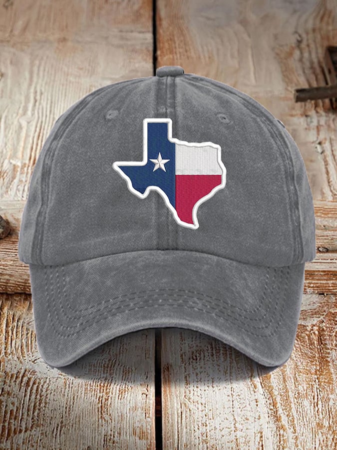 Retro Texas Strong Print Baseball Cap