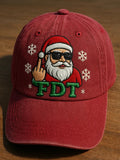 Fdt Christmas Print Baseball Cap For Men And Women