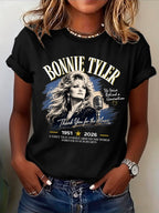 Retro The Voice Behind A Generation Thank You For The Music A Voice That Echoed Around The World Forever In Our Hearts Print T-Shirt