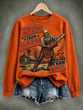 Women'S He's From Texas I Can Tell Print Top