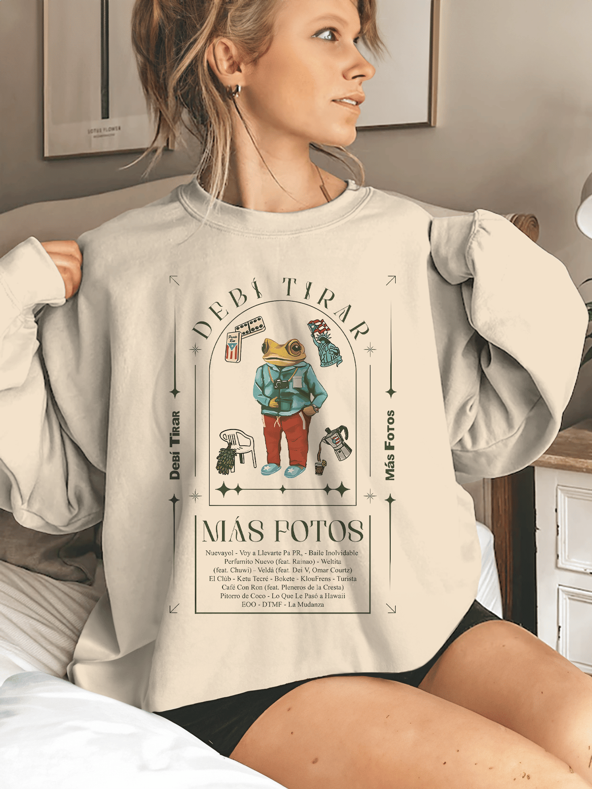 Puerto Rican Singer Printed Sweatshirt