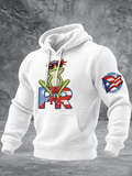 Men's Puerto Rico Hooded Casual Printed Sweatshirt