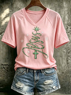 Women's Christmas Print Top