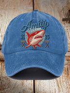Great White Shark Retro Baseball Cap
