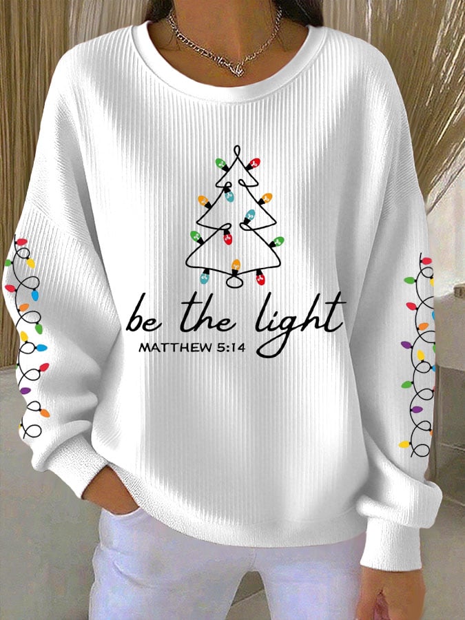 Women's Faith Christmas Print Casual Sweatshirt