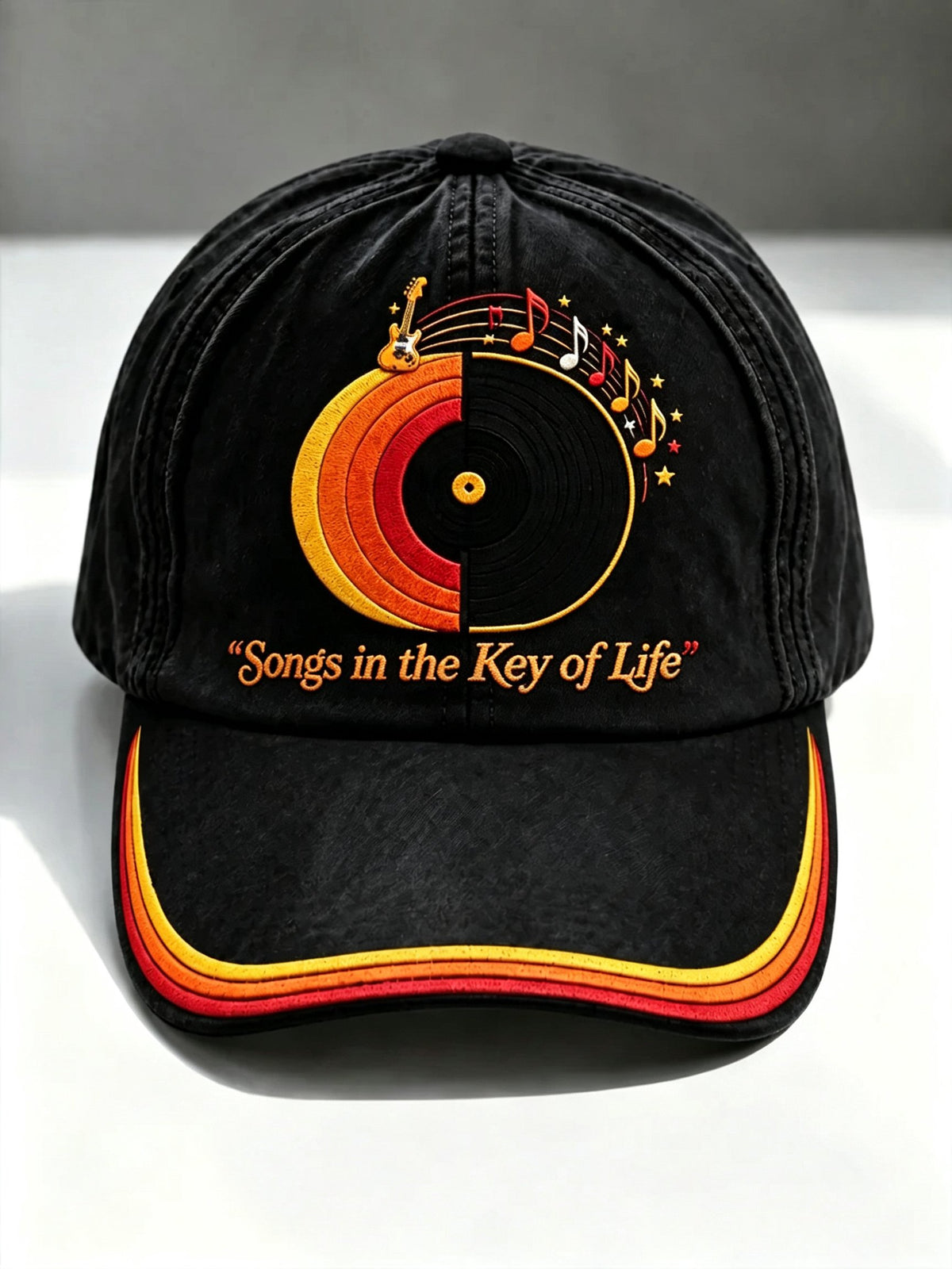 Unisex Vintage Musical Art Print Casual Hat