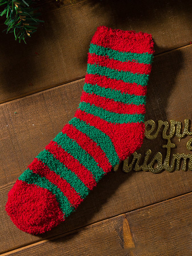 Coral Fleece Christmas Warm Socks