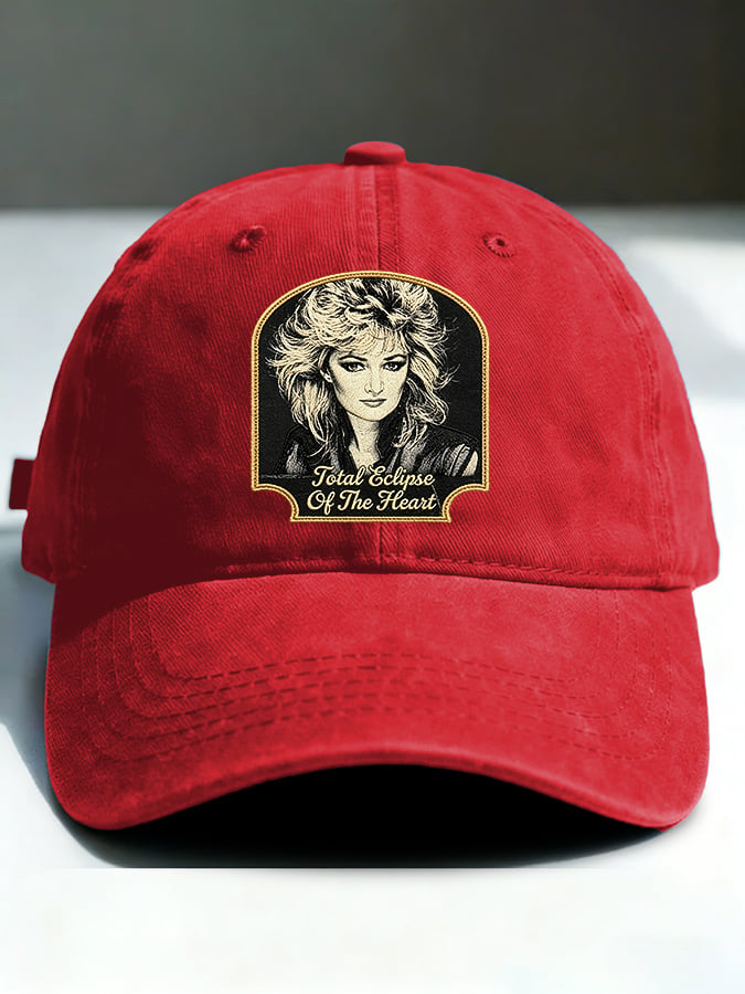 Retro Total Eclipse Of The Heart Print Baseball Cap