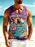 Men's Halloween Print Casual Vest