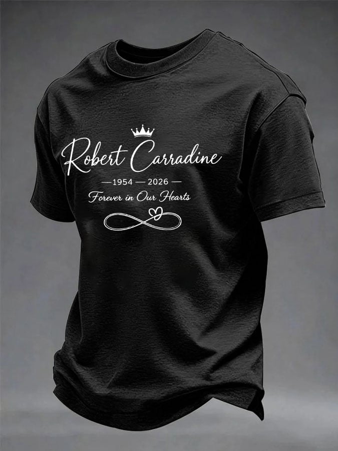 Men's In Loving Memory Actor Printed Casual T-shirt