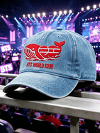 Unisex BTS Music Lover Washed Retro Baseball Cap