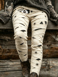 Women's Retro Halloween Monsters Print Leggings