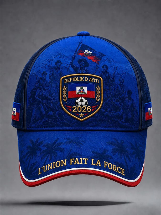 Unisex Haiti Soccer Print Hat