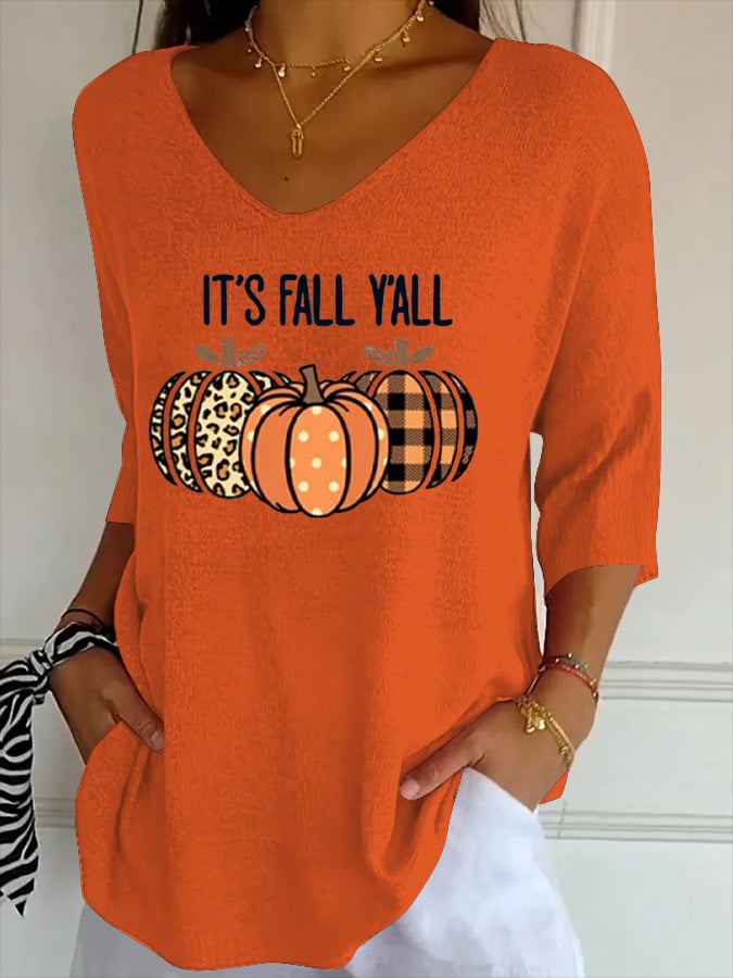 Women's Casual Autumn Style  Knitted T-shirt