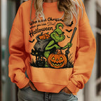 Who Needs Christmas When You Can Steal Halloween Art Printed Sweatshirt