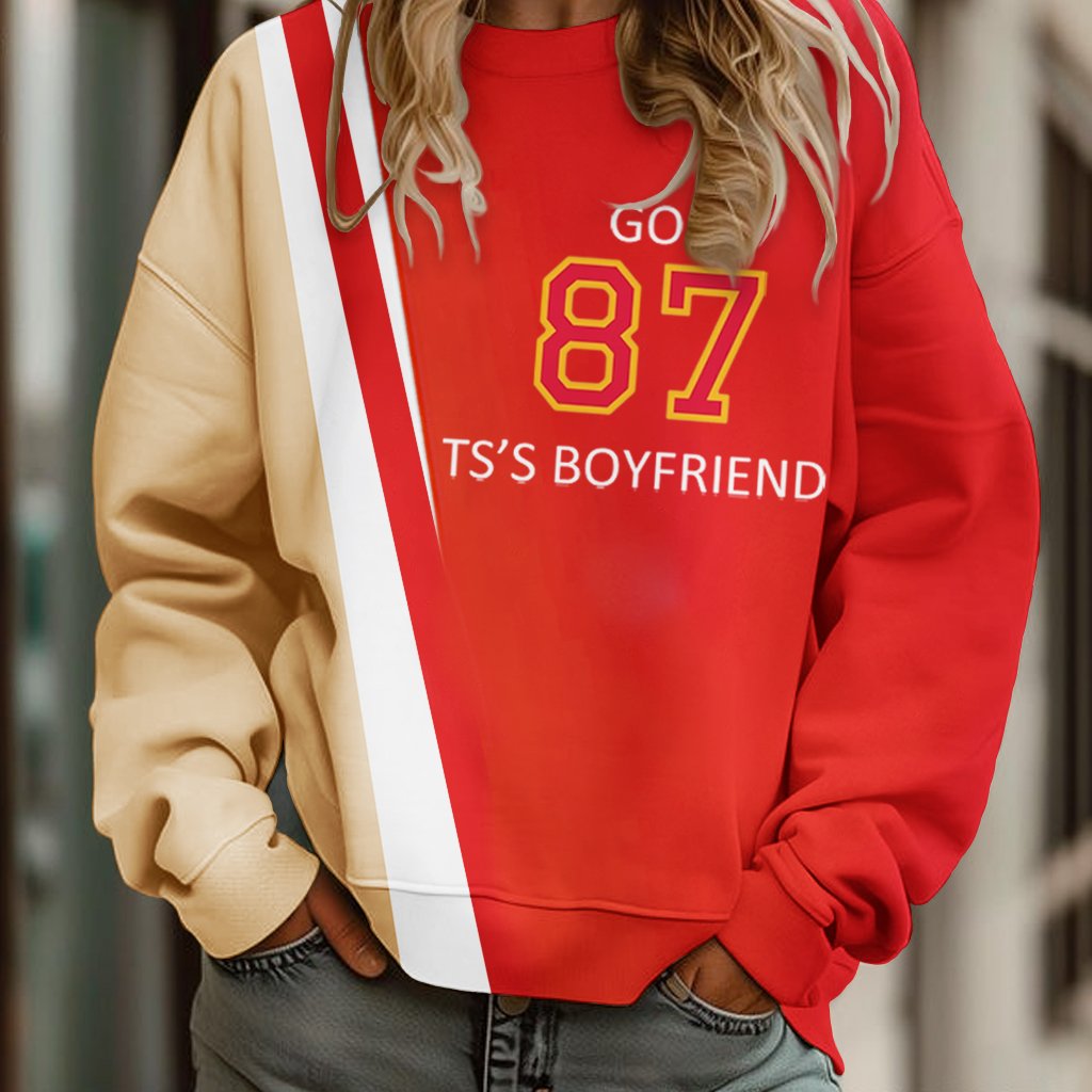 TS 87 In My Football Era Printed Sweatshirt