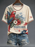 Women's Puerto Rico Print T-shirt