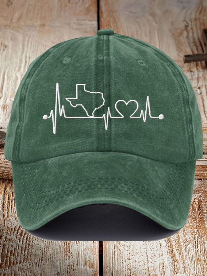 Unisex Texas Love Print Baseball Cap