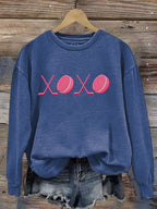 Women's XOXO Hockey Themed Sweatshirt