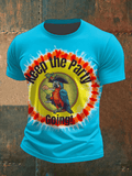 Men's Muscic Lover Print T-shirt
