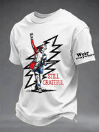 Men's Still Grateful Printed Casual T-shirt