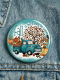 Autumn Print Brooch