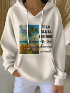 Women's Puerto Rico Singer Benito Bowl Print Casual Hoodies
