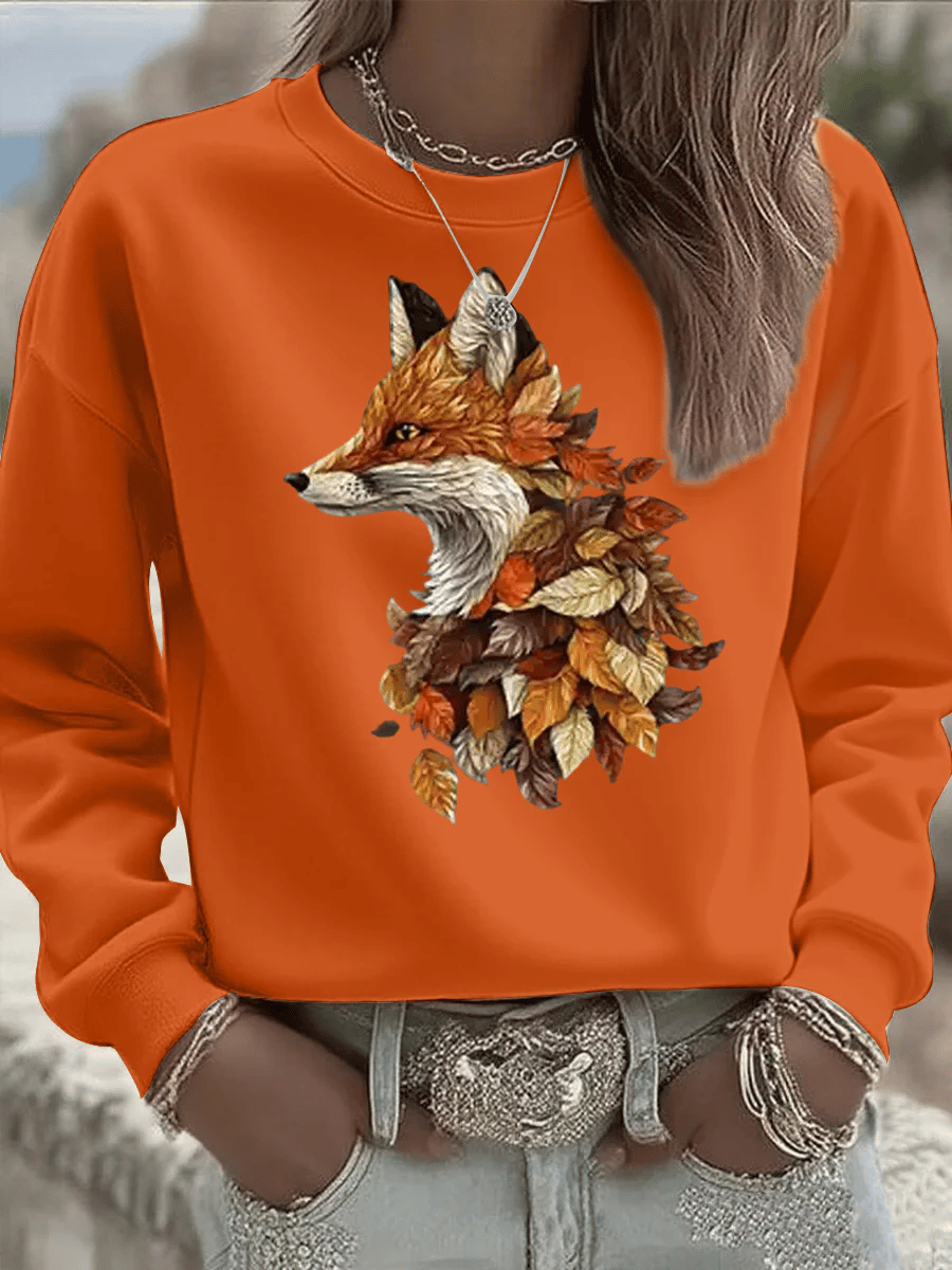 Women's Casual Autumn Animal Print Sweatshirt
