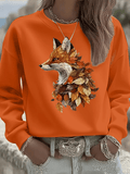 Women's Casual Autumn Animal Print Sweatshirt